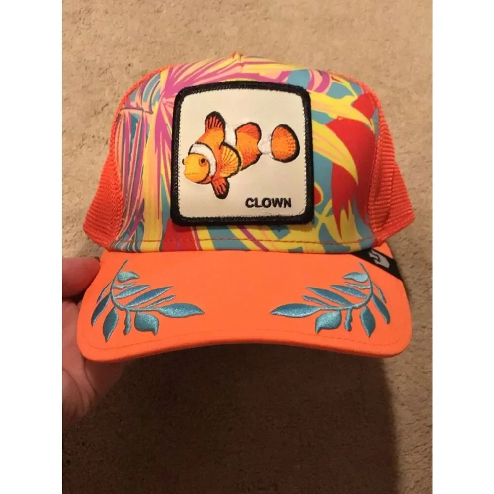 New Goorin Bros Unisex Animal Farm Trucker Snapback Public Anemone Clown Fish - Picture 4 of 8